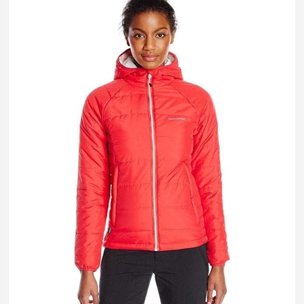CRAGHOPPERS Women's National Geographic Compresslite Packaway Jacket Red Size 10